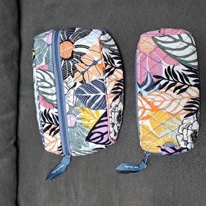 Vera Bradley Quilted Cosmetic Bag & Zippered Case (2 Items For On No Price)